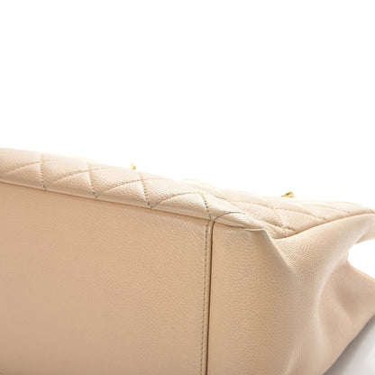 Chanel Caviar Quilted Grand Shopping Tote GST Beige Clair 13 of 16