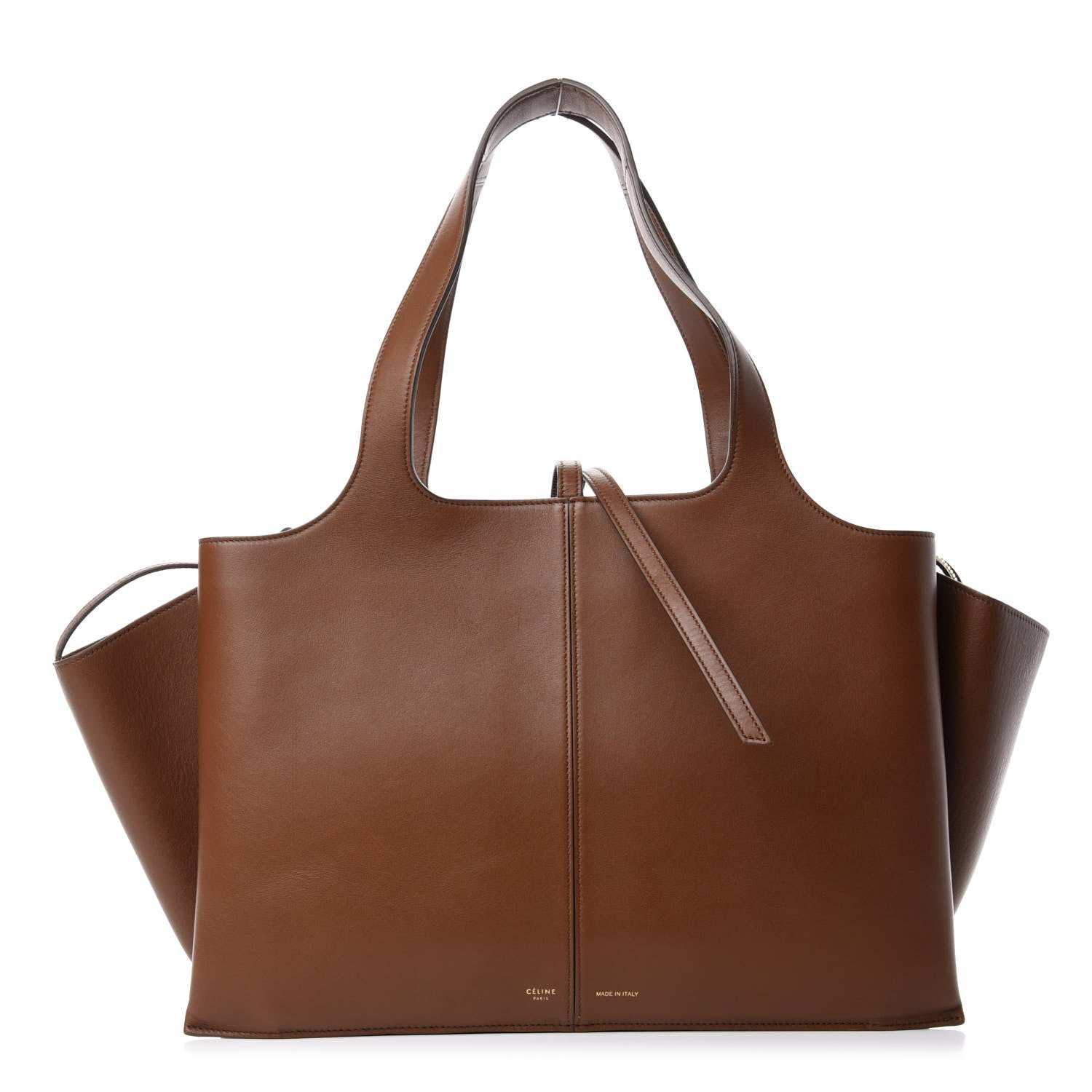 Celine Calfskin Medium Tri-Fold Bag Havana 1 of 9
