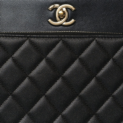 Chanel Caviar Quilted Small Business Affinity Shopping Bag Black 8 of 10