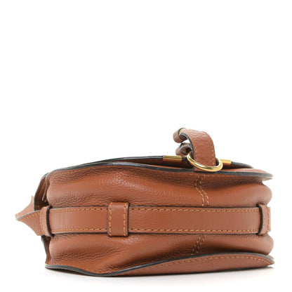 Chloe Calfskin Mini Marcie Round Crossbody Bag Tan 4 of 10