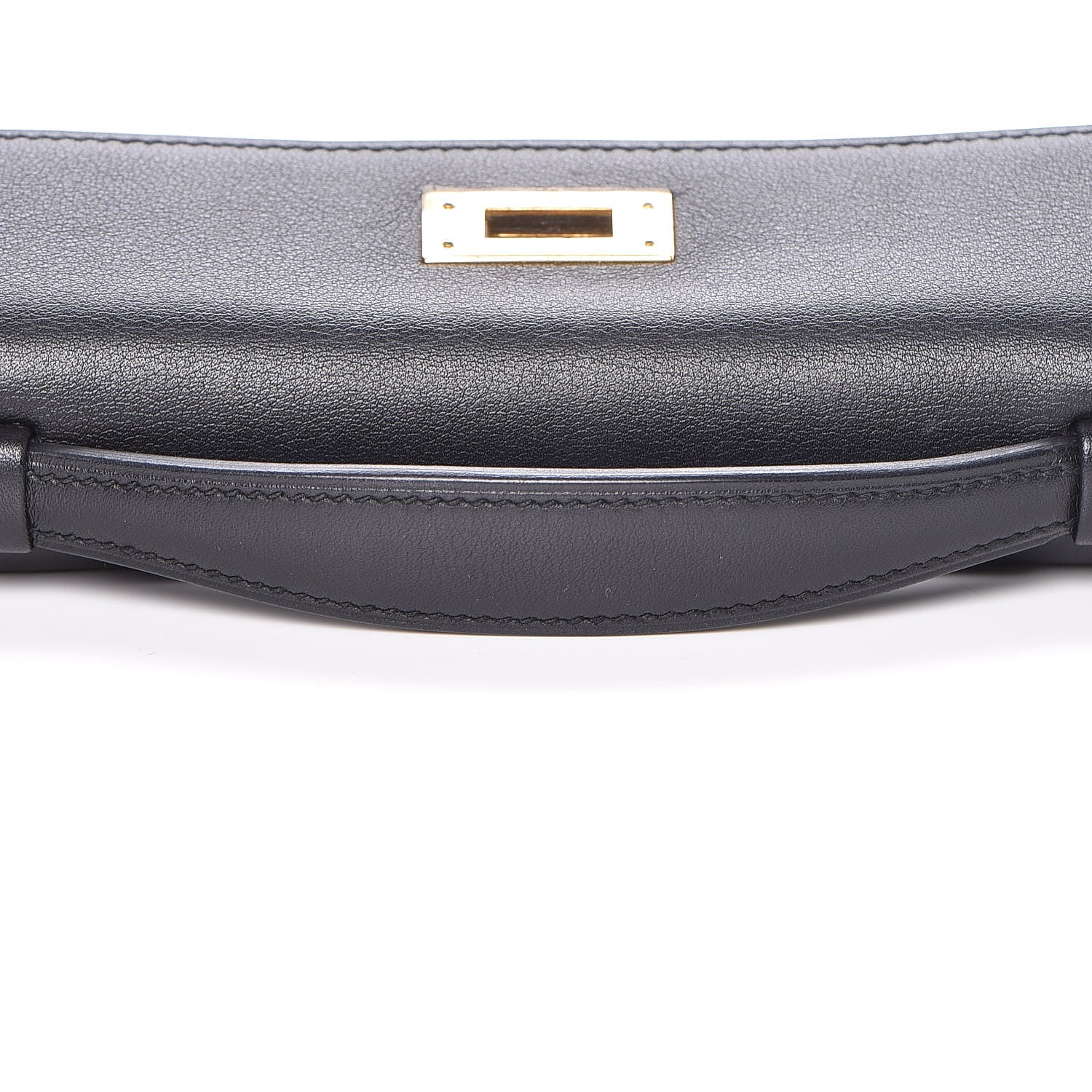 Hermes Swift Kelly Cut Clutch Pochette Black 17 of 28