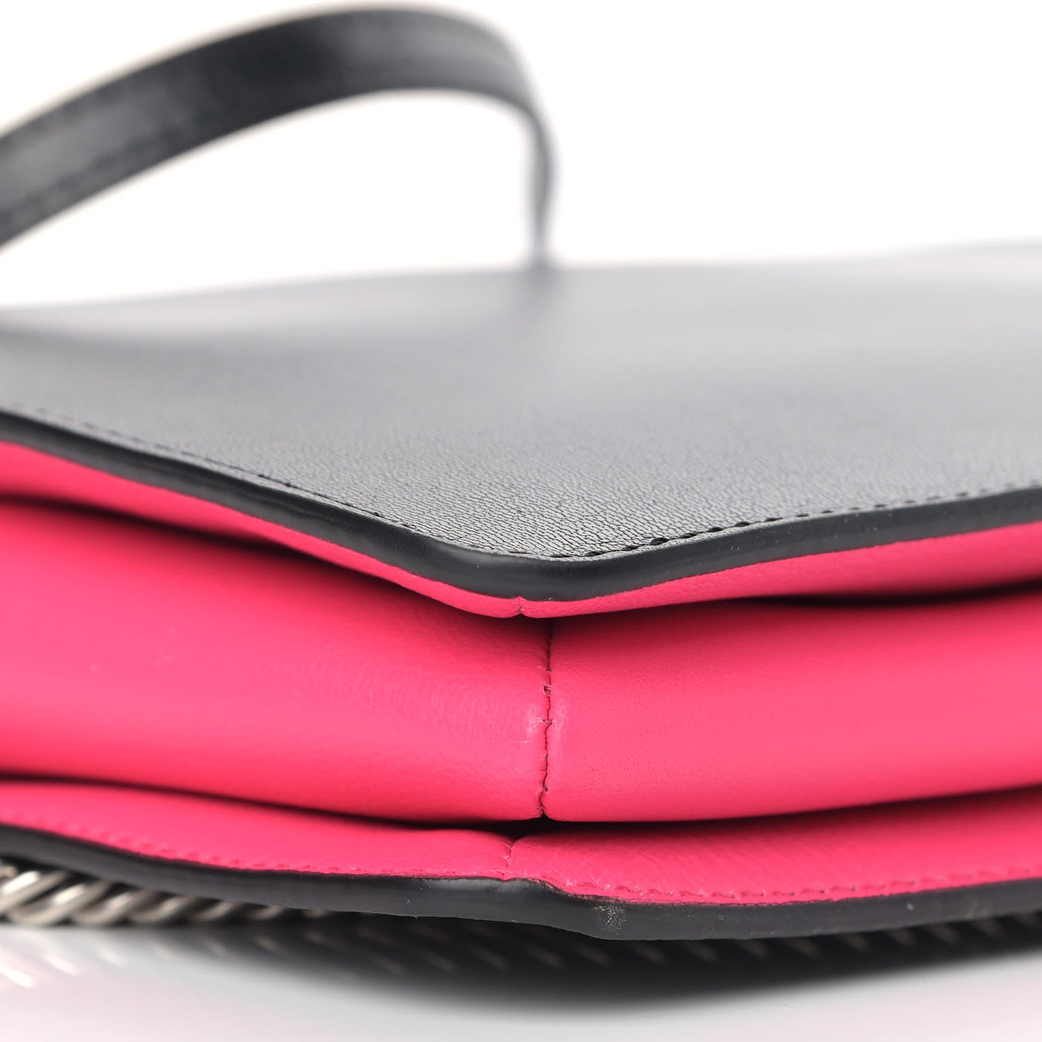 Givenchy Sugar Goatskin Cross 3 Crossbody Bag Black Pink 8 of 10