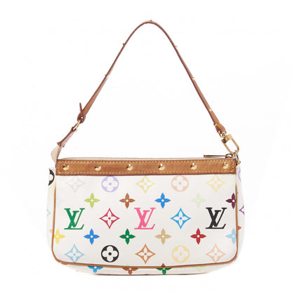Louis Vuitton Monogram Multicolor Pochette Accessories White 1 of 7