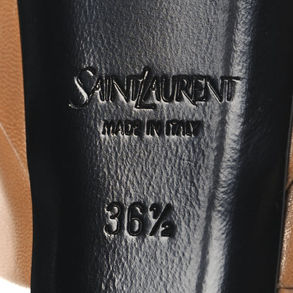 Saint Laurent Smooth Calfskin La Scandale 110 Sandals 36.5 Dark Macademia 36.5 7 of 11
