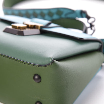 Bottega Veneta Nappa Multicolor Piazza Bag Thyme Aqua Ivy Black 11 of 13
