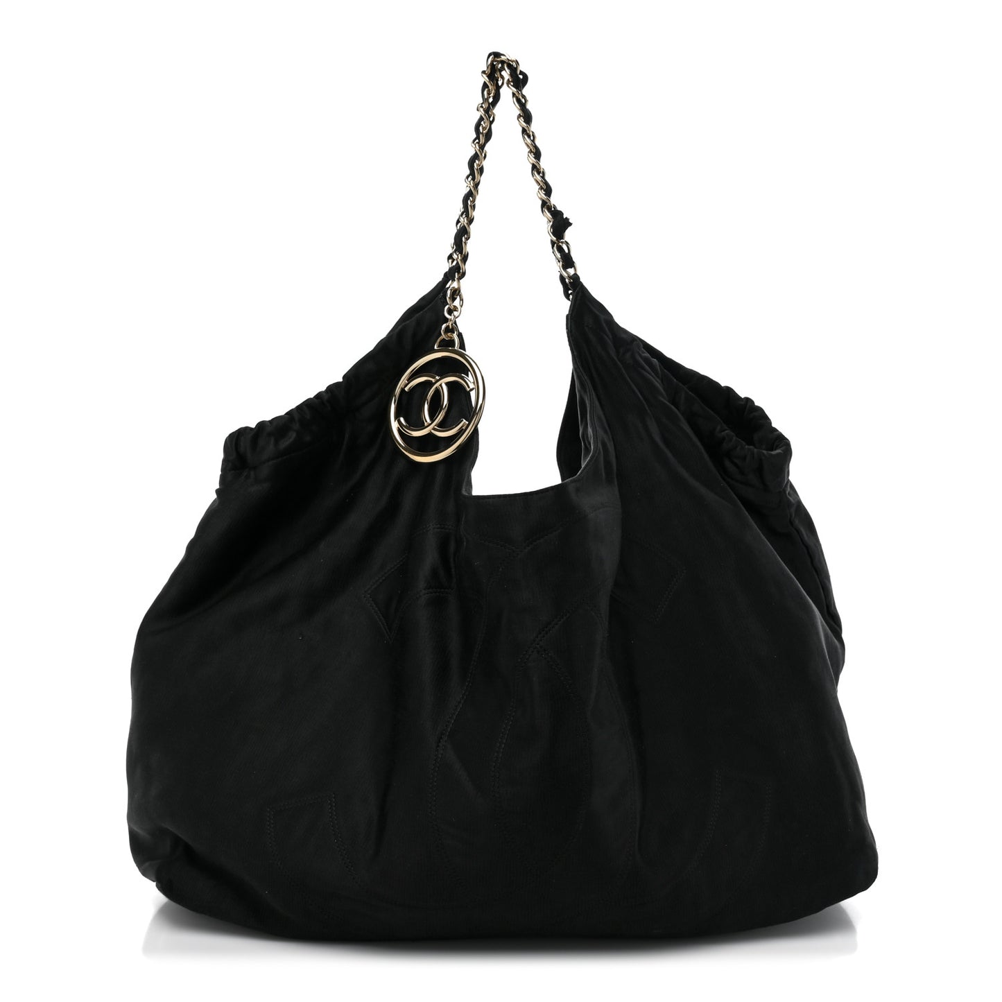 Satin XL Coco Cabas Black