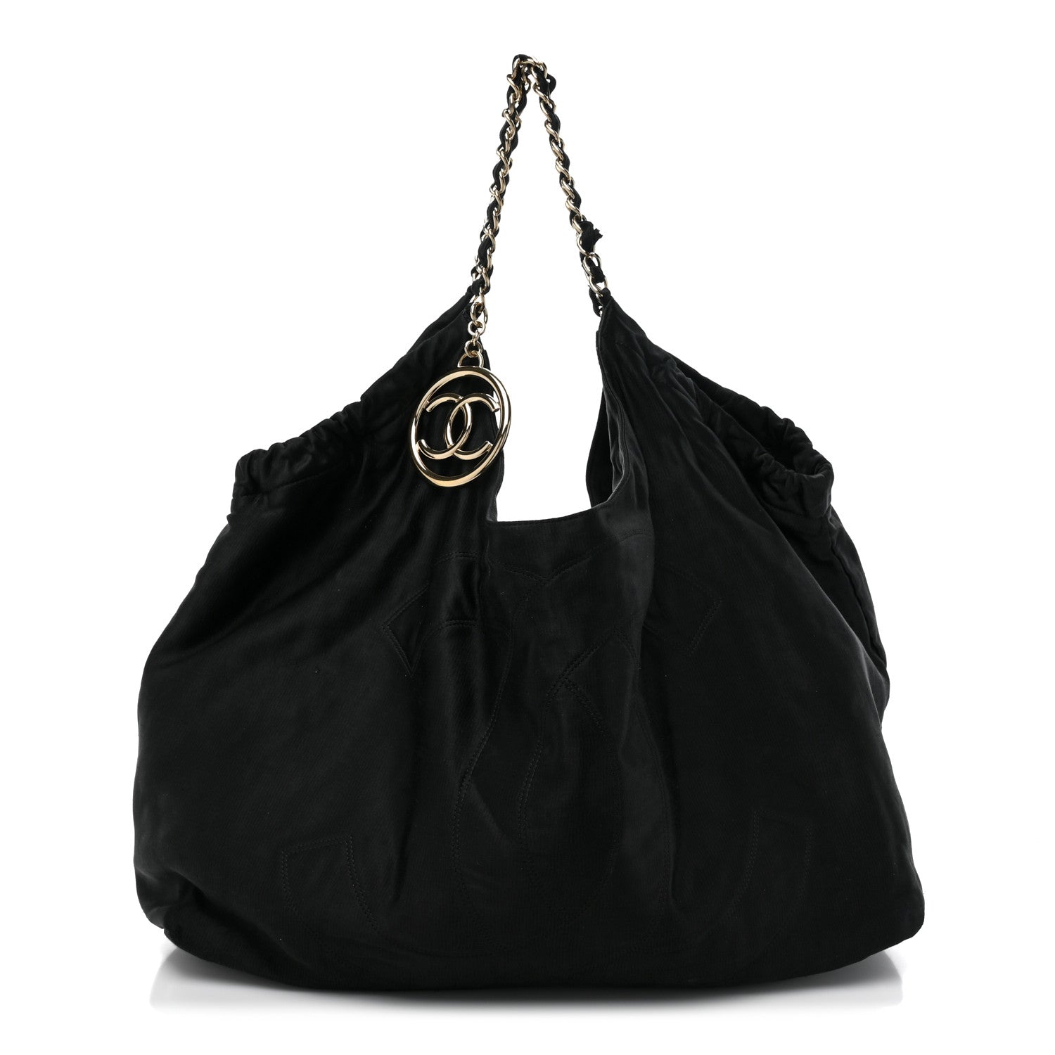 Chanel Satin XL Coco Cabas Black 1 of 9