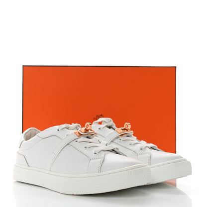 Hermes Calfskin Day Sneakers 39.5 White 8 of 8