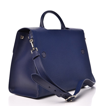 Christian Dior Bullcalf Large Diorever Flap Navy 2 of 13