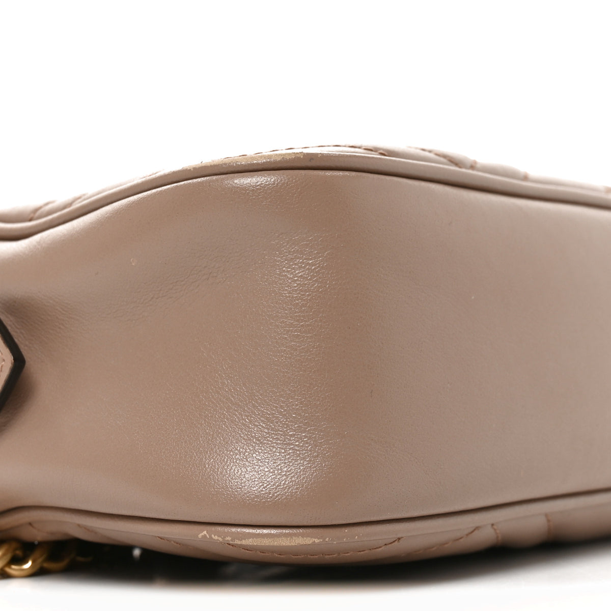 Gucci Calfskin Matelasse Small GG Marmont Chain Shoulder Bag Porcelain Rose 9 of 12