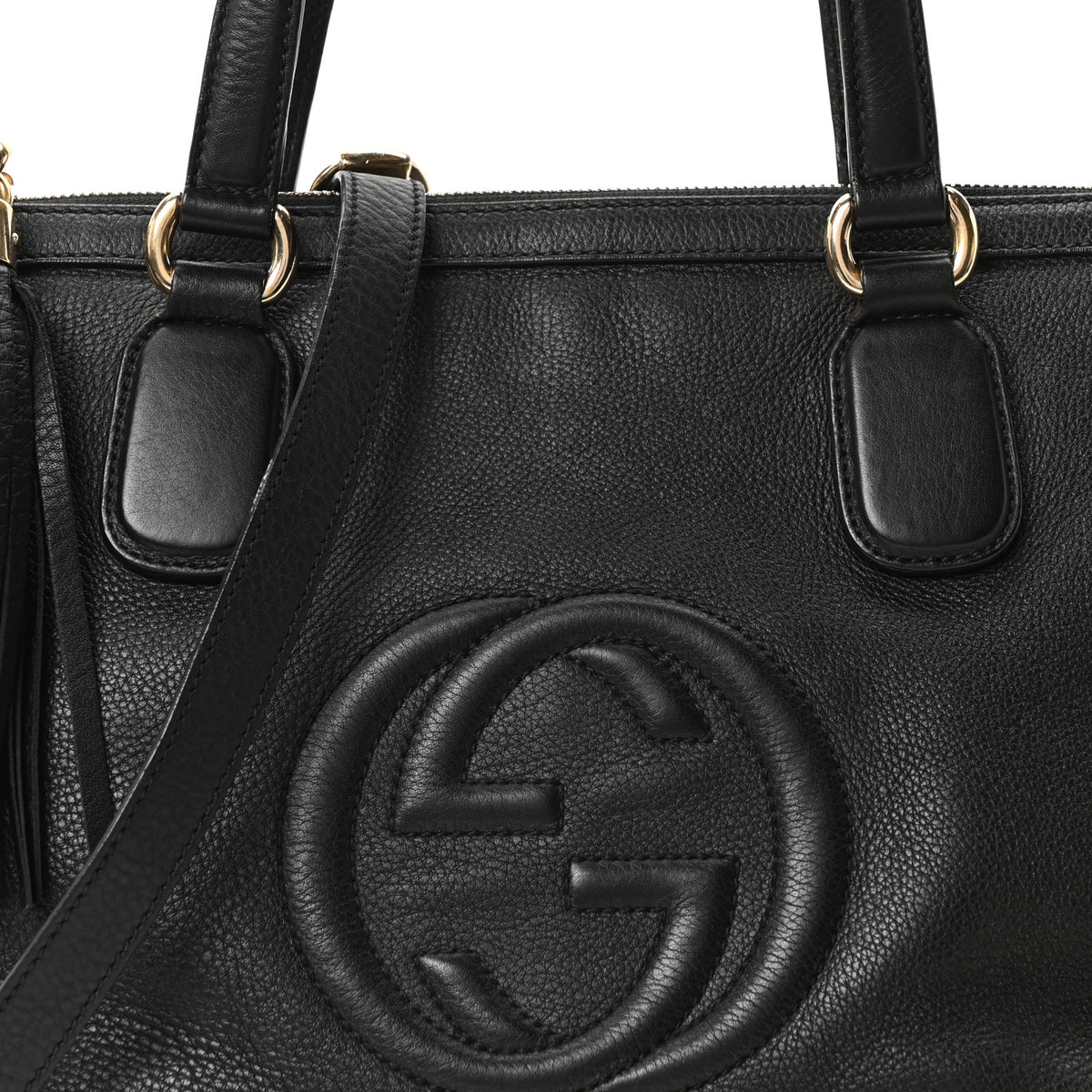 Cellarius Calfskin Small Soho Top Handle Satchel Black