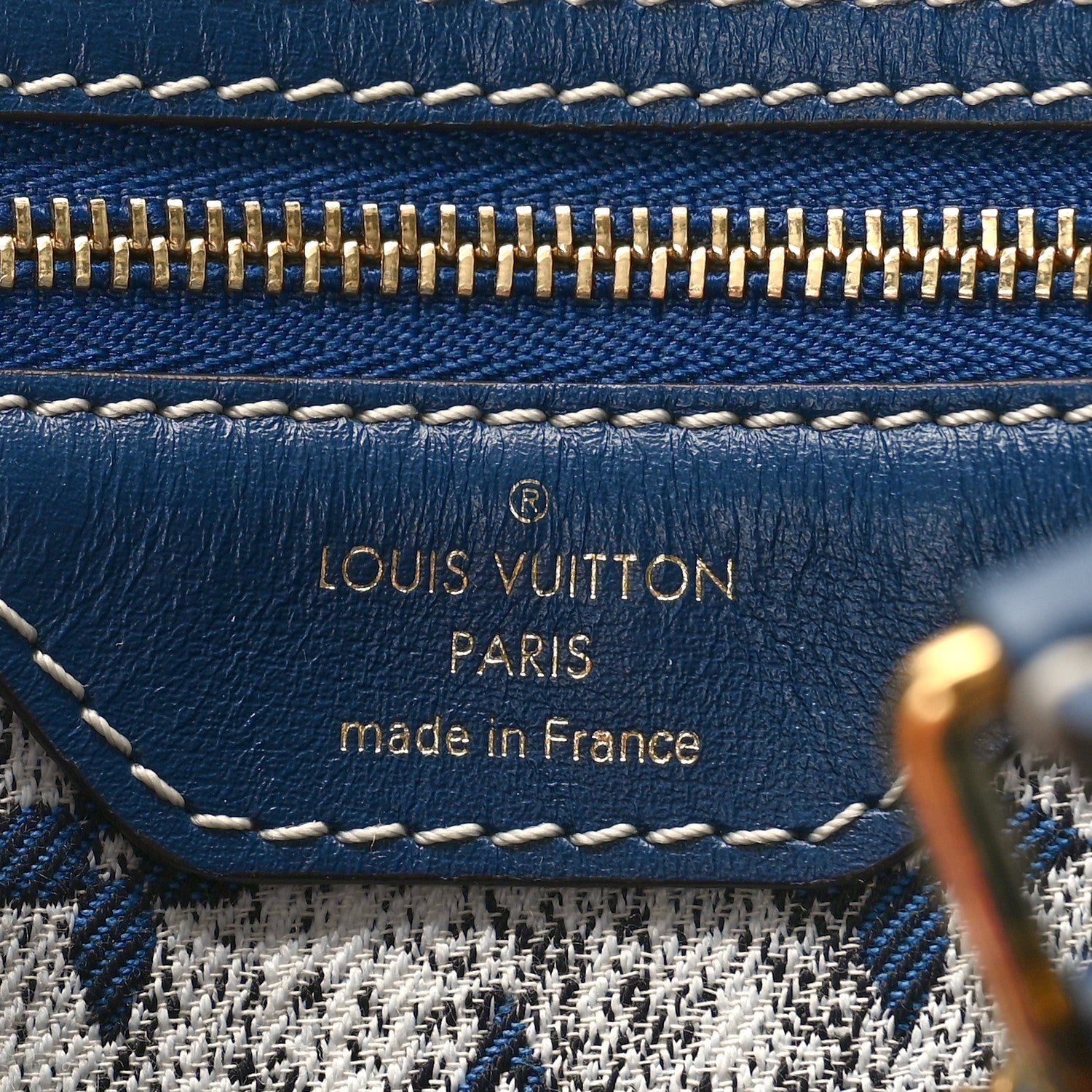 Louis Vuitton Monogram Jacquard Denim Speedy Bandouliere 25 Bleu 6 of 8
