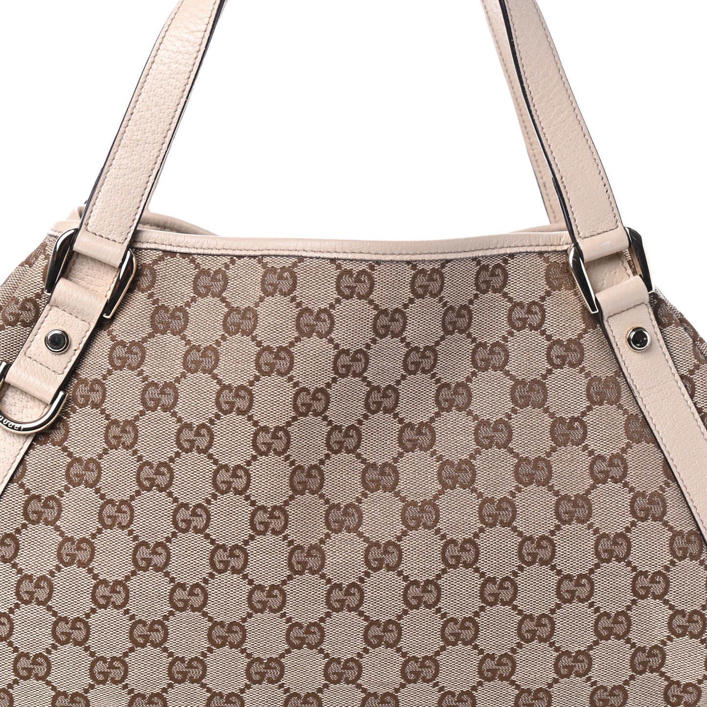 Monogram Medium Abbey Shoulder Bag Off White