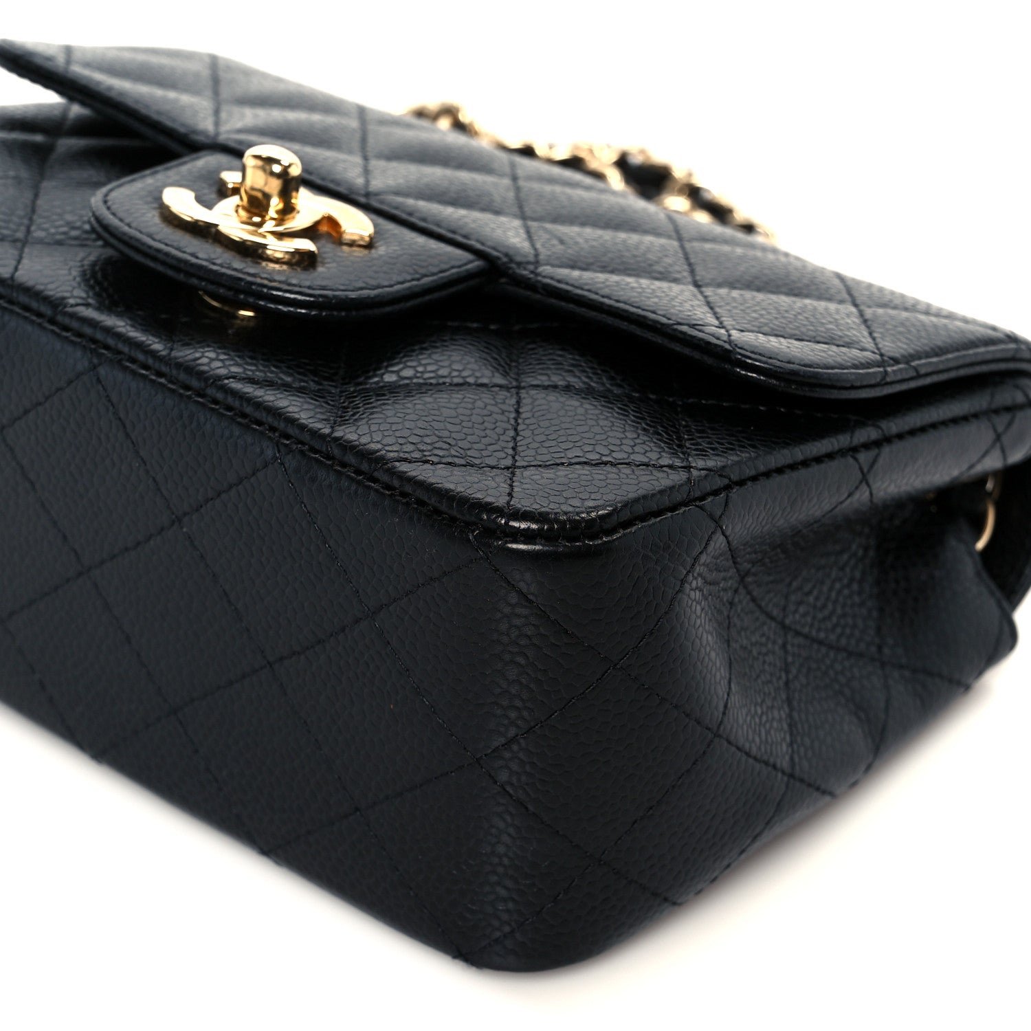 Chanel Caviar Quilted Mini Square Flap Black 10 of 12