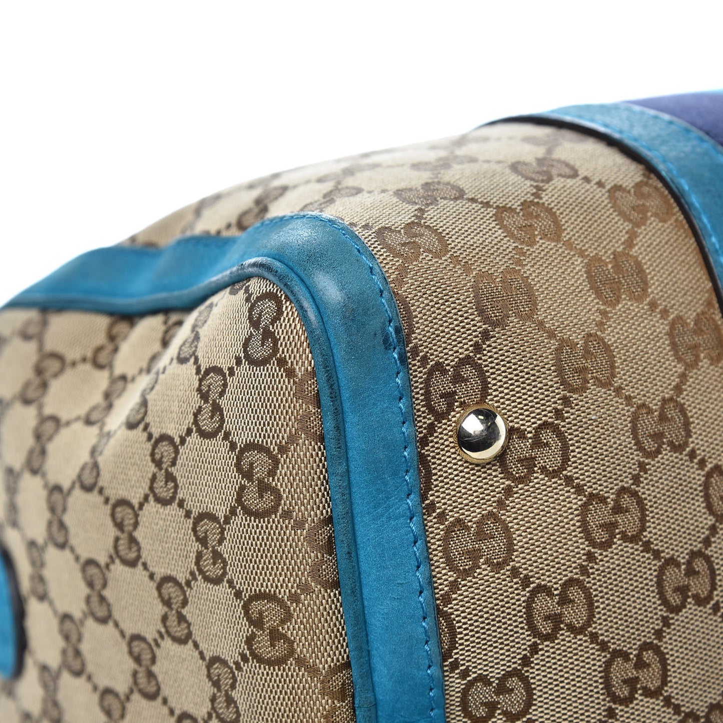 Monogram Vintage Web Medium Boston Teal
