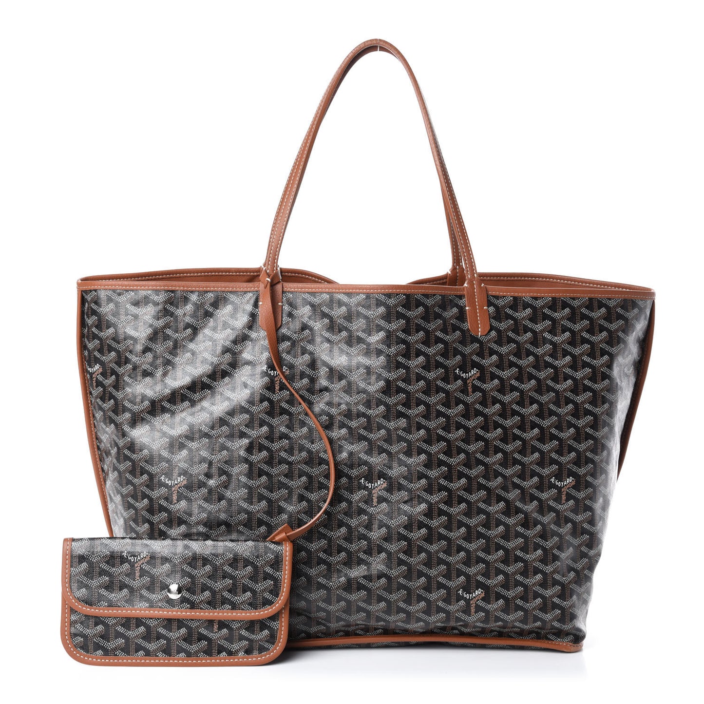 Goyardine Reversible Anjou GM Black Gold