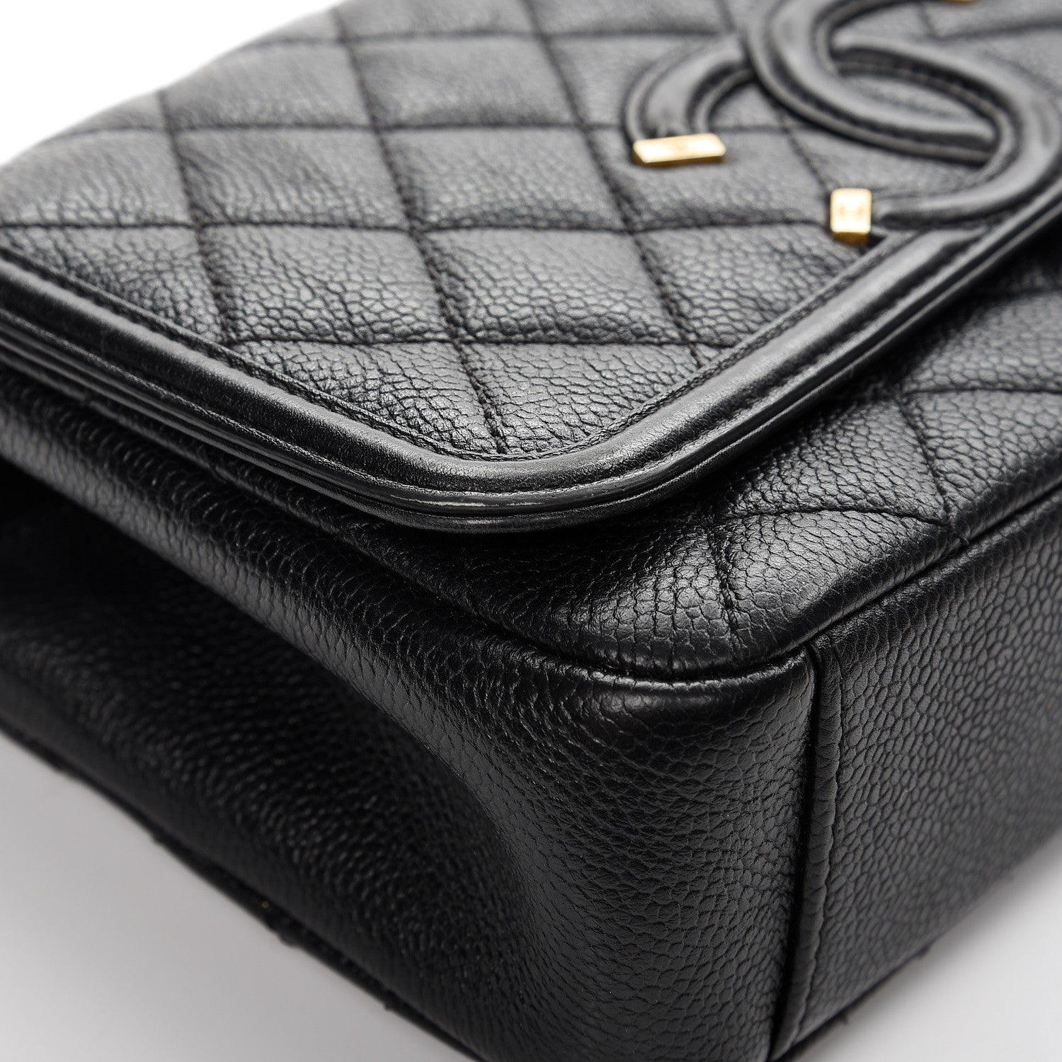 Chanel Caviar Quilted Small CC Filigree Flap Black 8 of 9