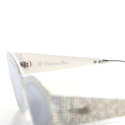 Christian Dior Acetate Crystal CatStyleDior1S Sunglasses Silver 5 of 9