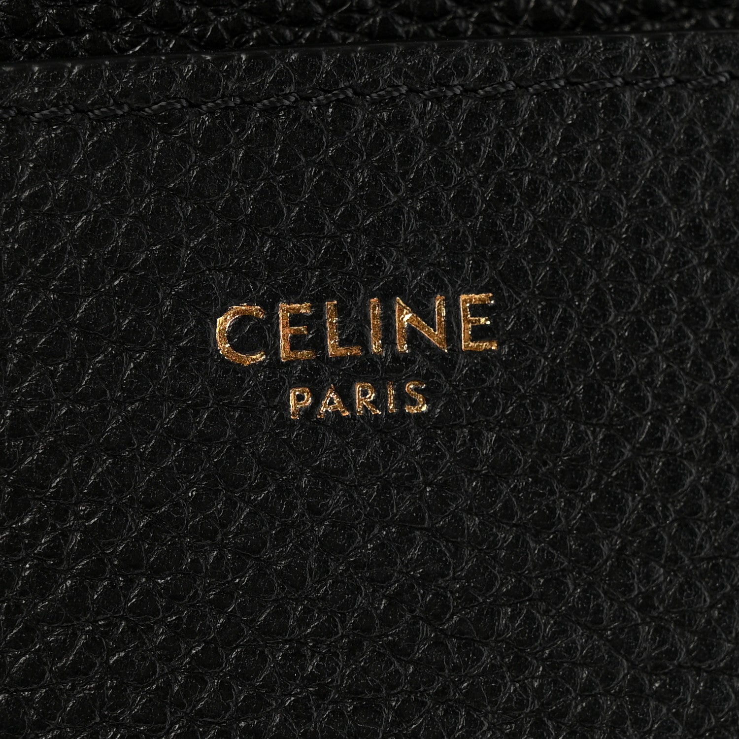 Celine Soft Grained Calfskin Sangle Bucket Bag Black 6 of 13