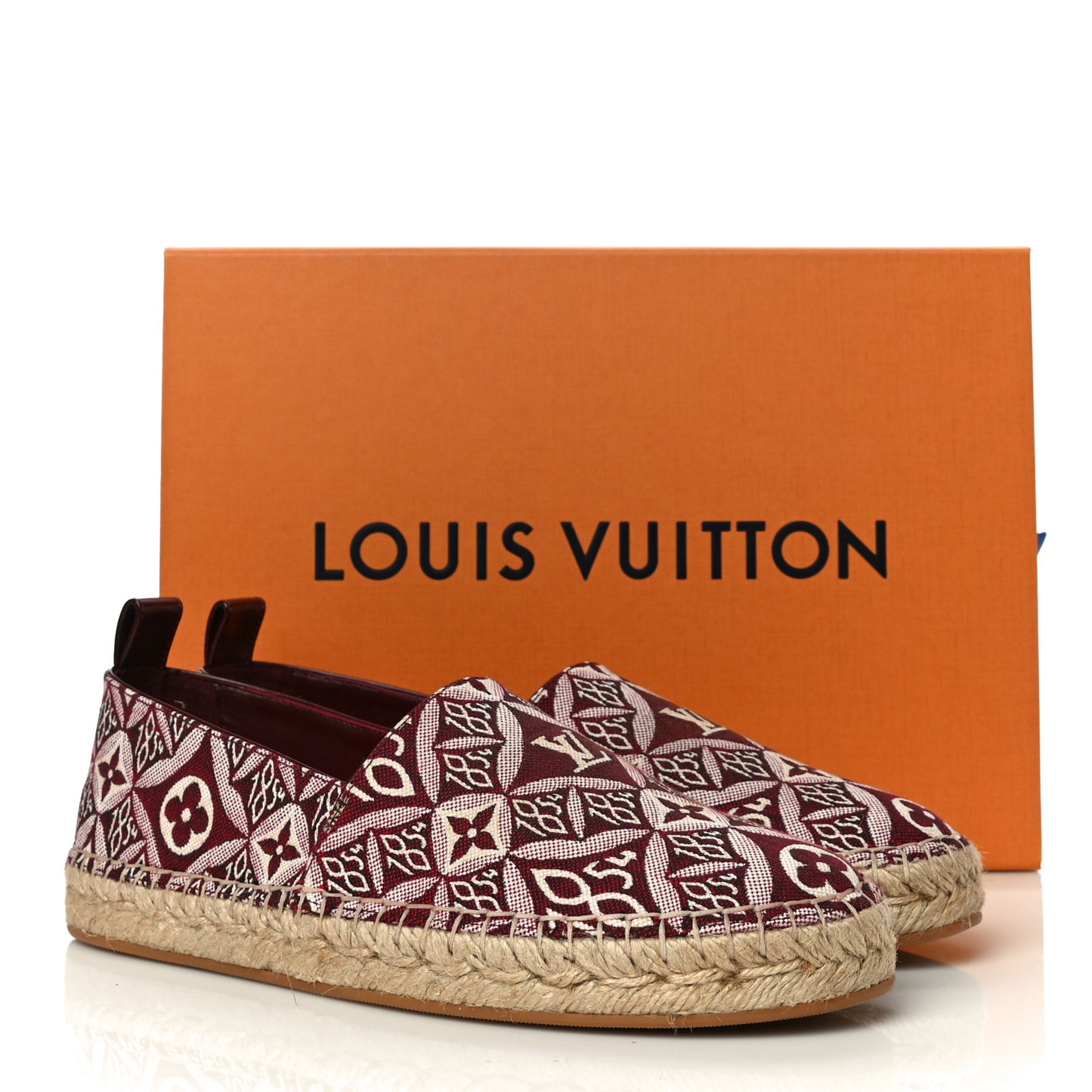 Jacquard Since 1854 Starboard Espadrille Flats 37 Bordeaux