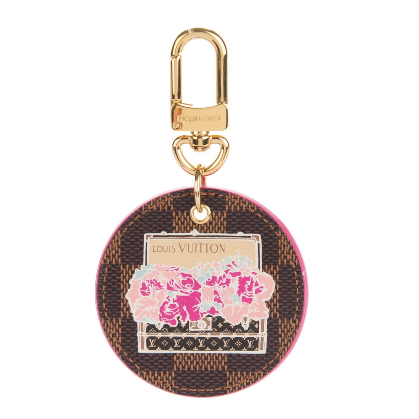 Damier Ebene Illustre Posies Bag Charm