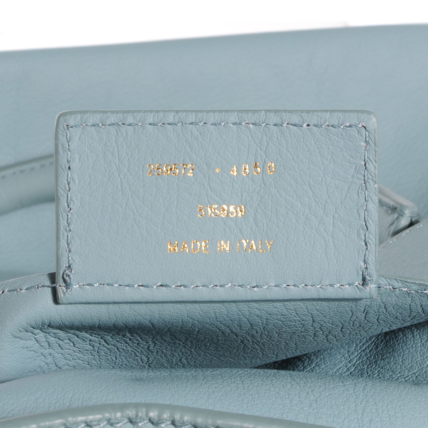 Smooth Calfskin Papier Ledger Tote Bleu Acier