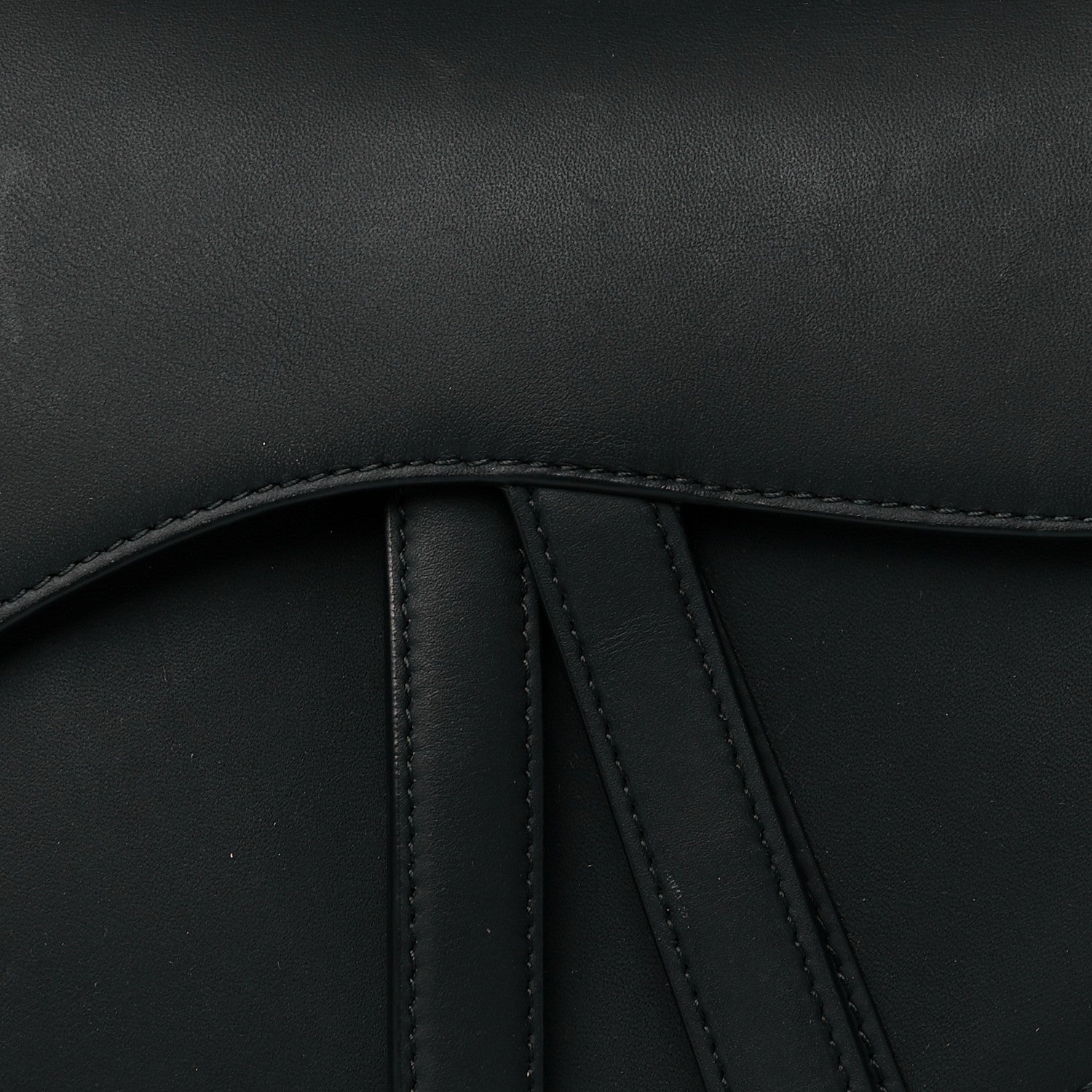 Christian Dior Ultra Matte Calfskin Saddle Bag Black 8 of 12