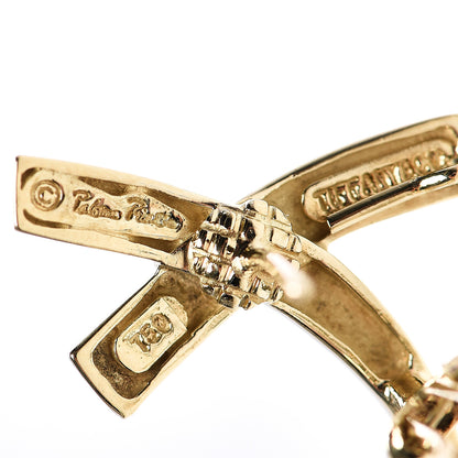 Tiffany 18K Yellow Gold Large Paloma's Graffiti X Earrings 4 of 4