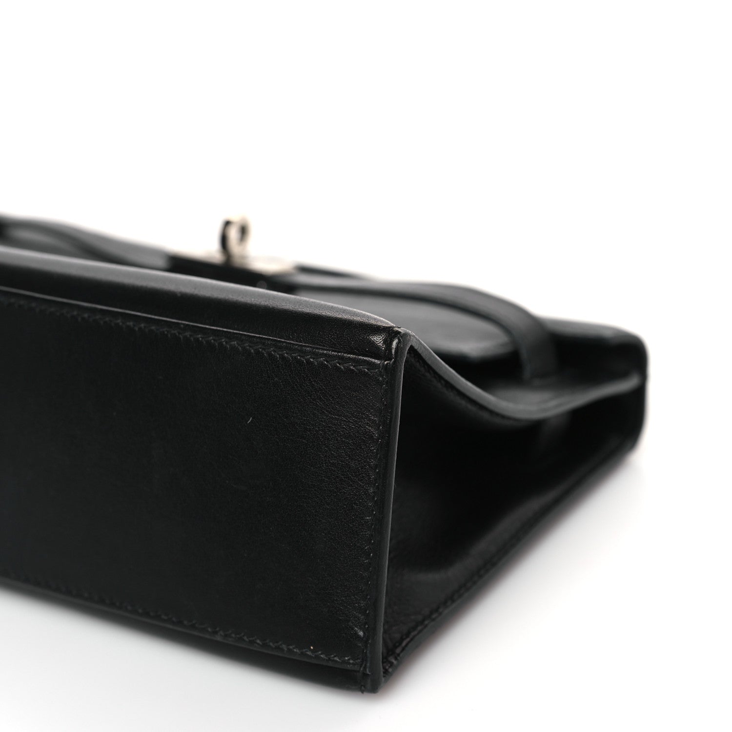 Hermes Tadelakt Kelly Pochette Clutch Black 9 of 9