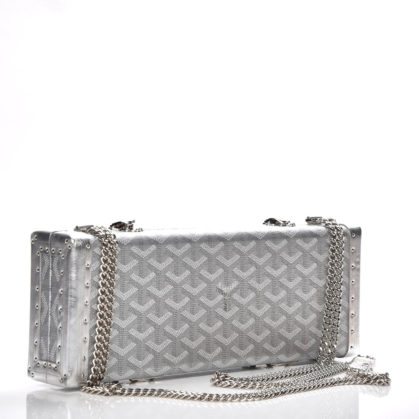 Goyardine Saint Honore Clutch Silver