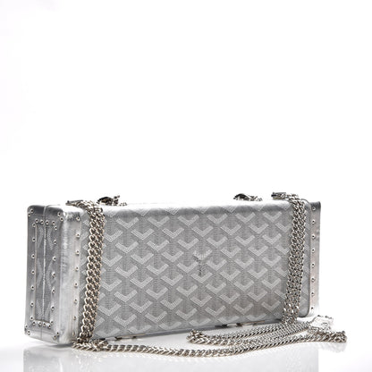 Goyard Goyardine Saint Honore Clutch Silver 4 of 10