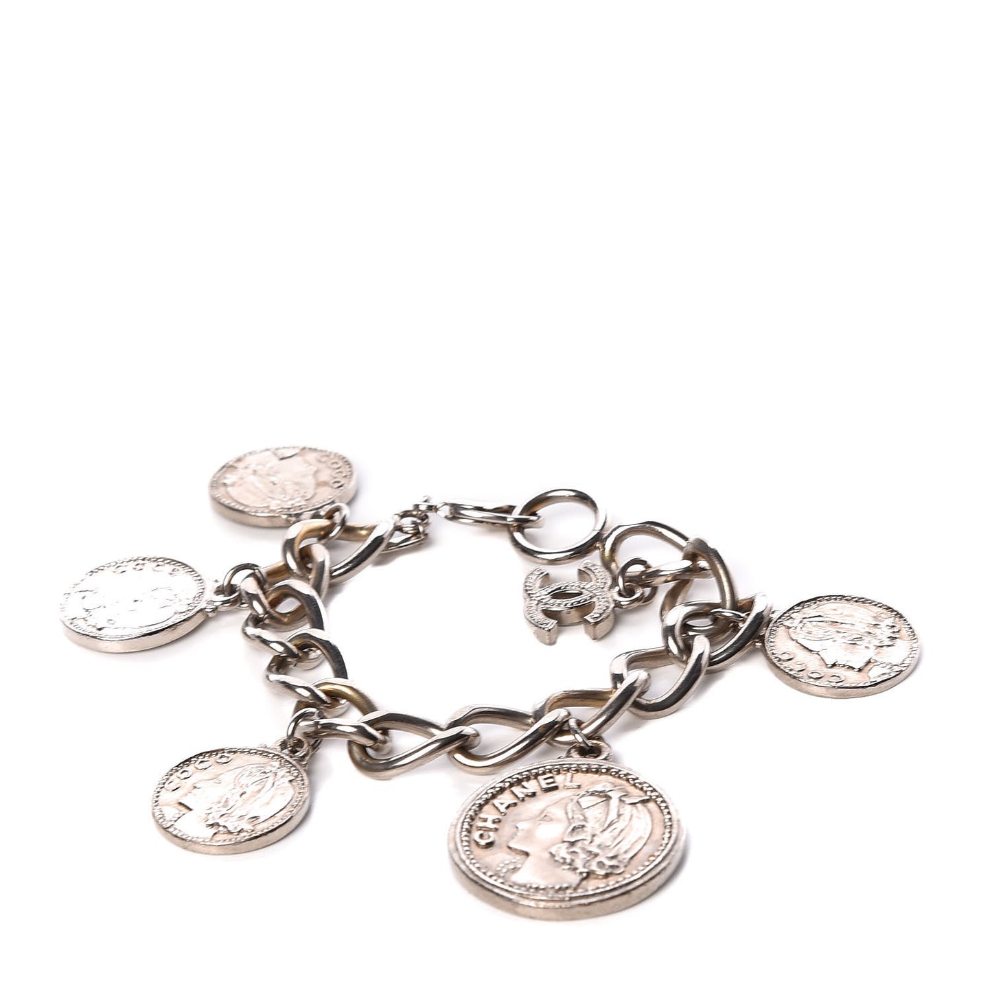 CC Medallion Bracelet Silver