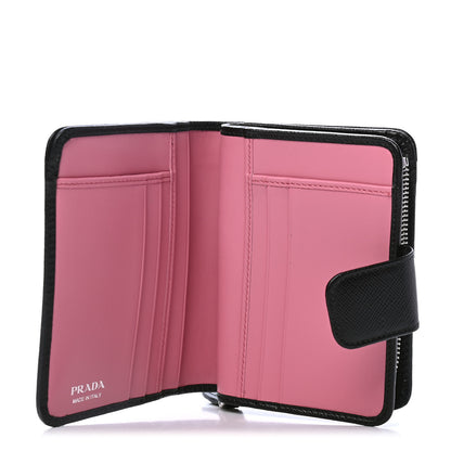 Prada Saffiano Small Pradamalia Wallet Black 5 of 5