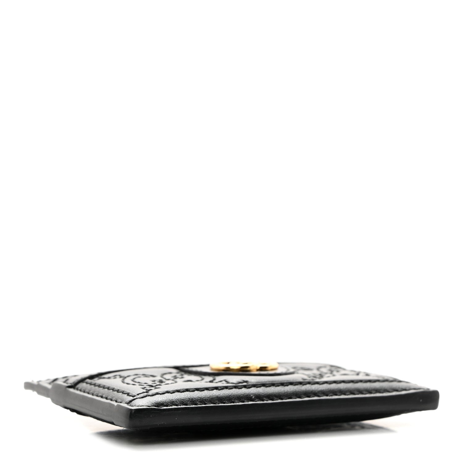 Gucci Calfskin GG Matelasse Card Holder Black 4 of 8