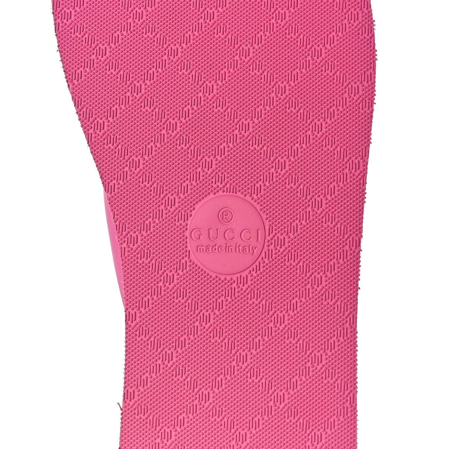 Rubber Chevron Womens GG Thong Sandals 38 Pink Tropical Flower