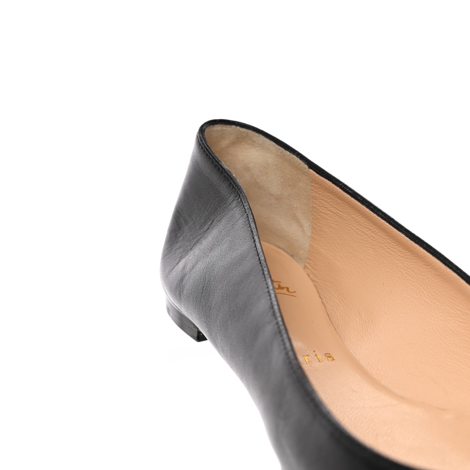 Christian Louboutin Shiny Nappa Ballalla Flats 37.5 Black 10 of 13