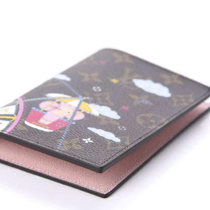 Louis Vuitton Monogram 2020 Christmas Animation Big Wheel Passport Cover Rose Ballerine 6 of 10