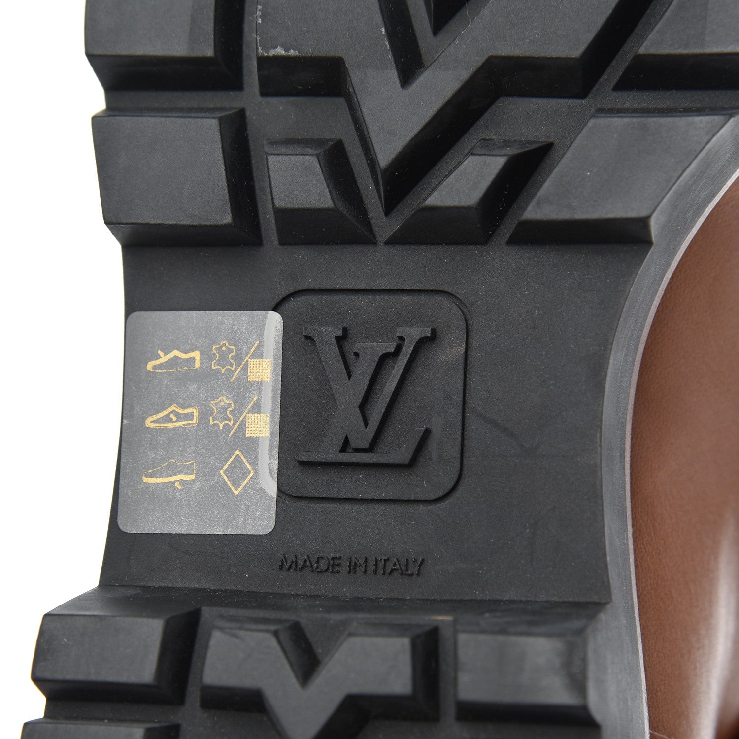 Louis Vuitton Calfskin Territory Ranger Combat Boots 37.5 Cognac 7 of 14