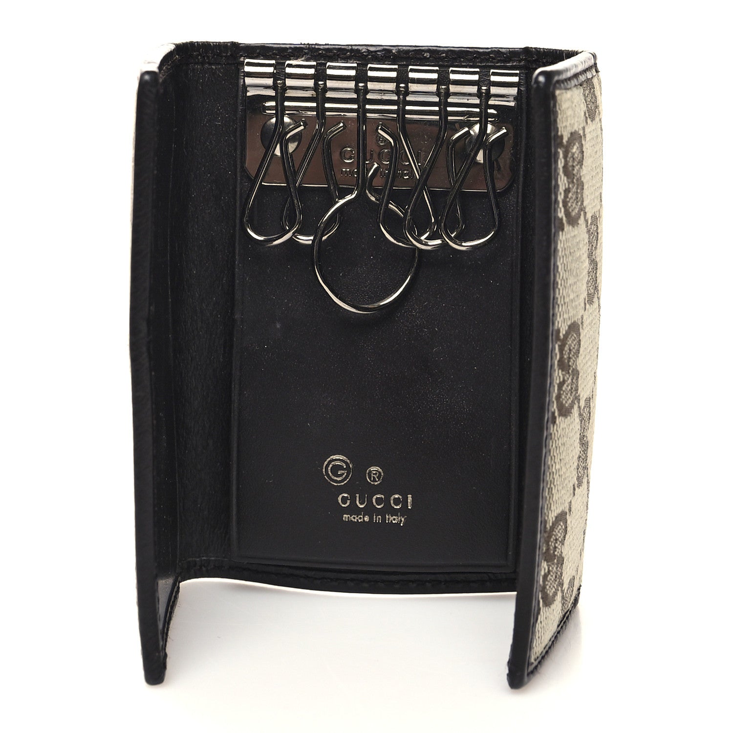 Gucci GG Monogram 6 Key Holder Case Black 5 of 11