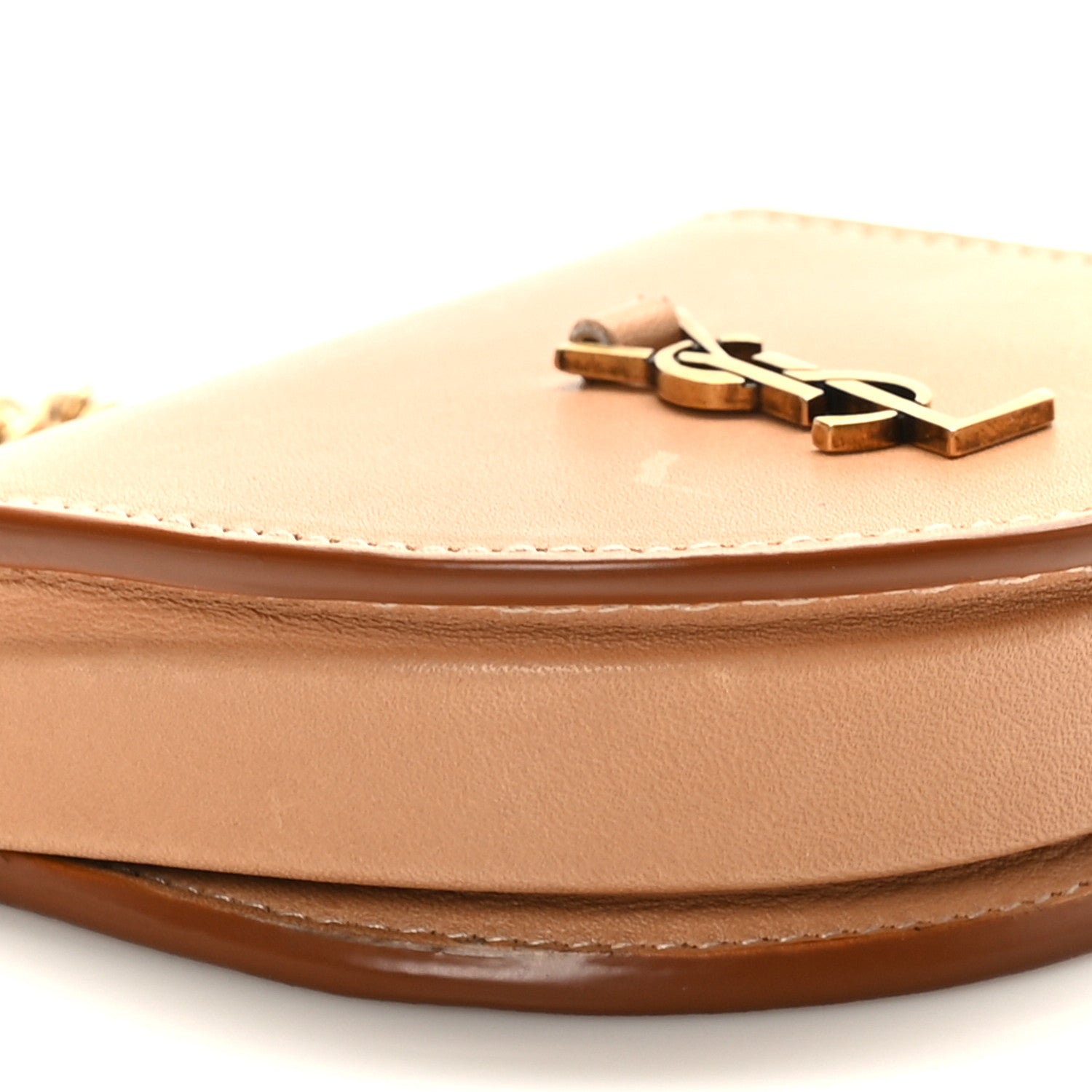 Saint Laurent Calfskin Monogram Baby Kaia Crossbody Bag Vintage Brown 7 of 10