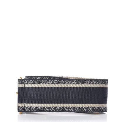 Christian Dior Canvas Embroidered Shoulder Strap Blue 2 of 4