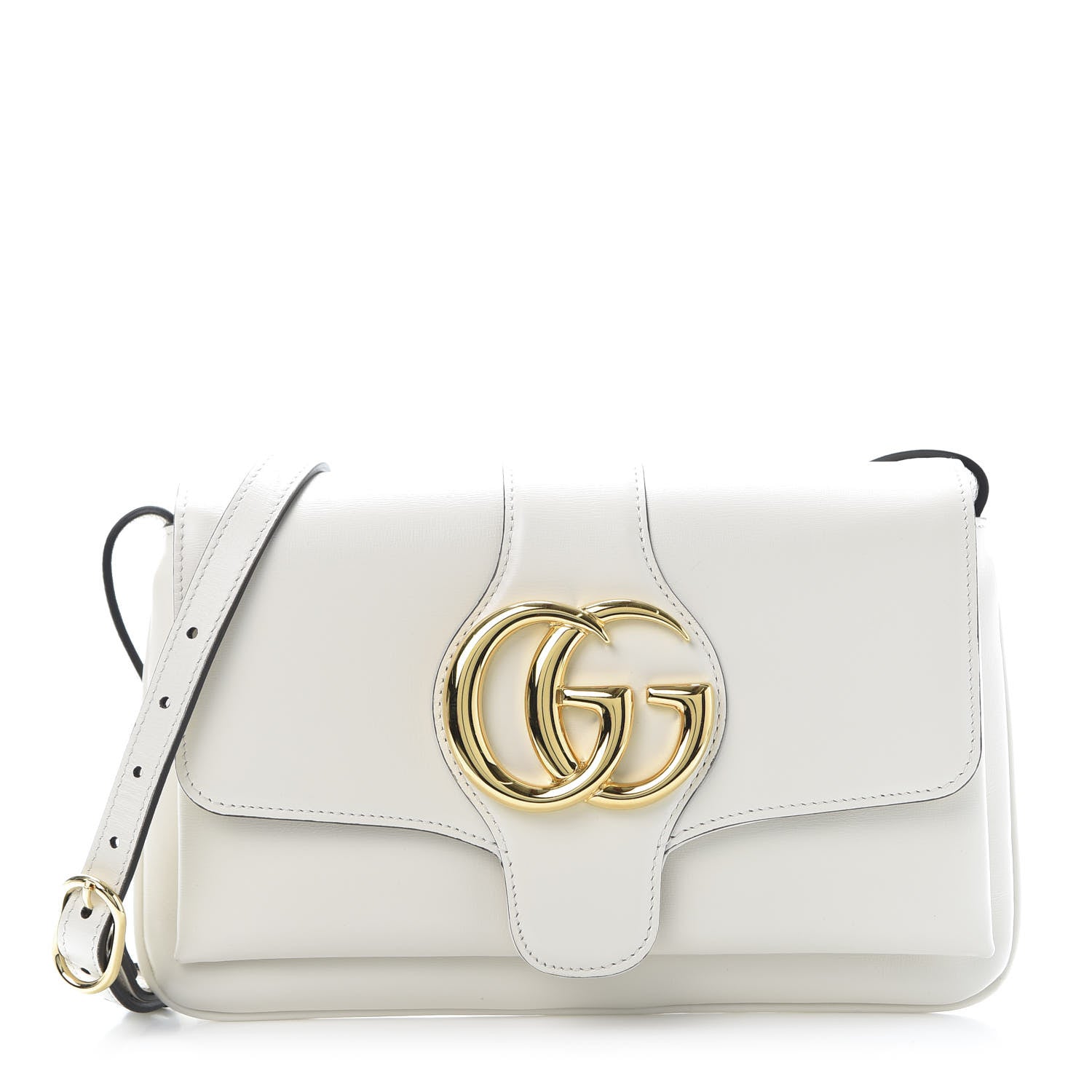 Gucci Calfskin Small Arli Flap Shoulder Bag Mystic White 1 of 13
