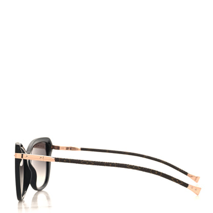 Louis Vuitton Monogram Acetate Charlotte Sunglasses Z0781W Black 3 of 8
