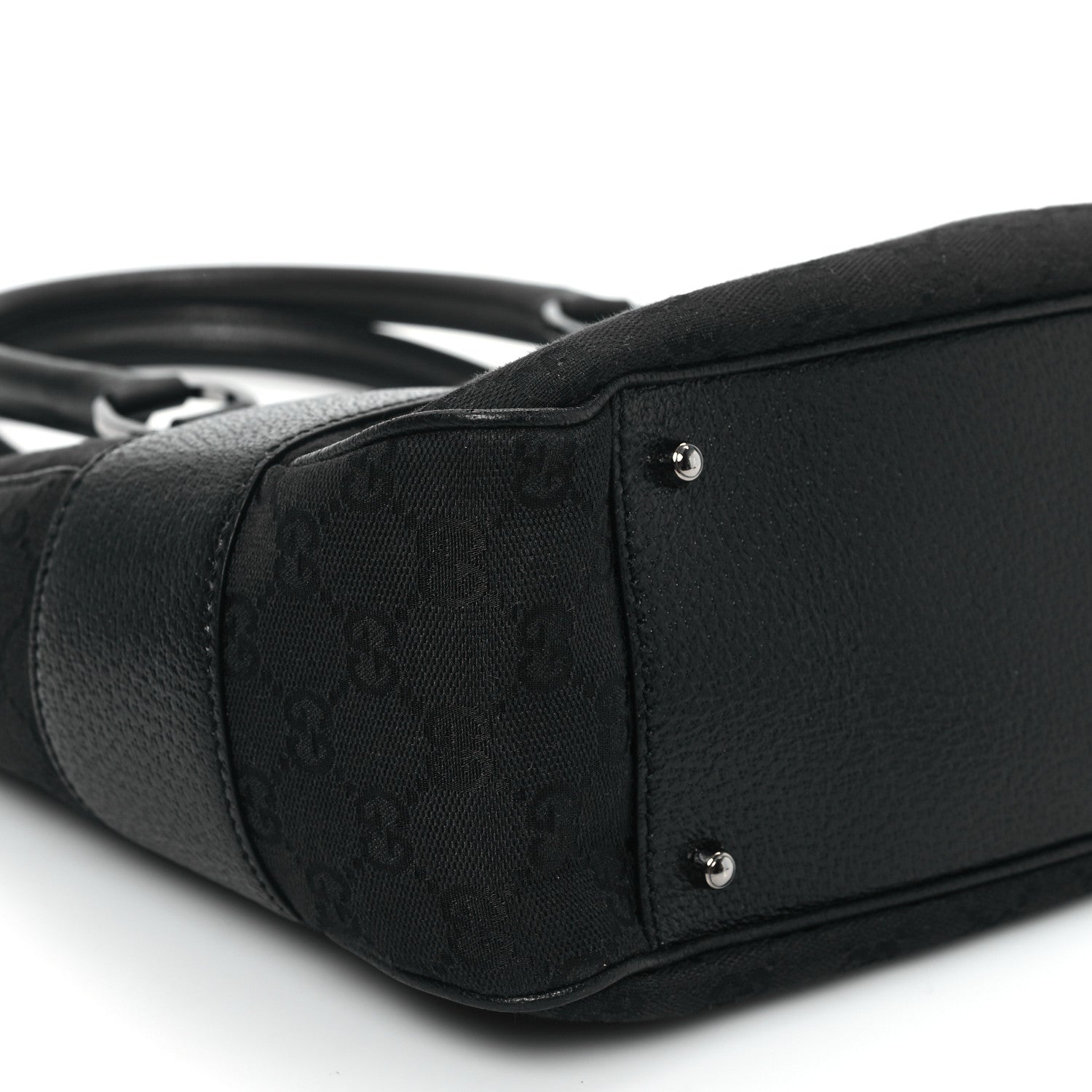 Gucci Monogram Shoulder Bag Black 9 of 11