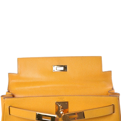Hermes Epsom Retourne Kelly 28 Jaune 23 of 40