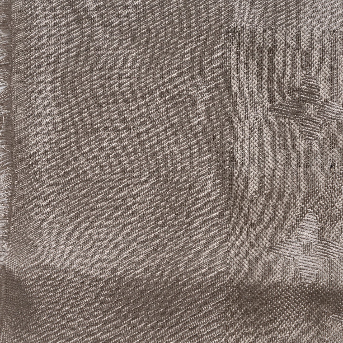 Silk Wool Monogram Shawl Verone