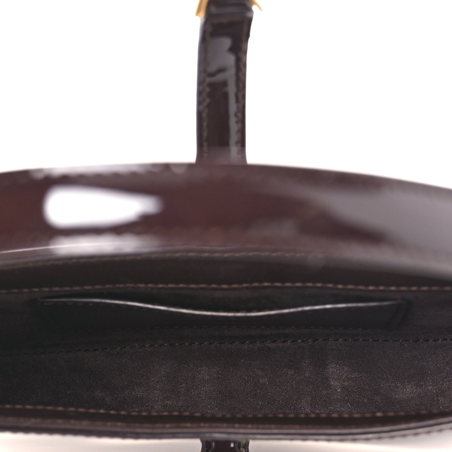 Patent Calfskin Le 5 A 7 Mini Hobo Spicy Chocolate