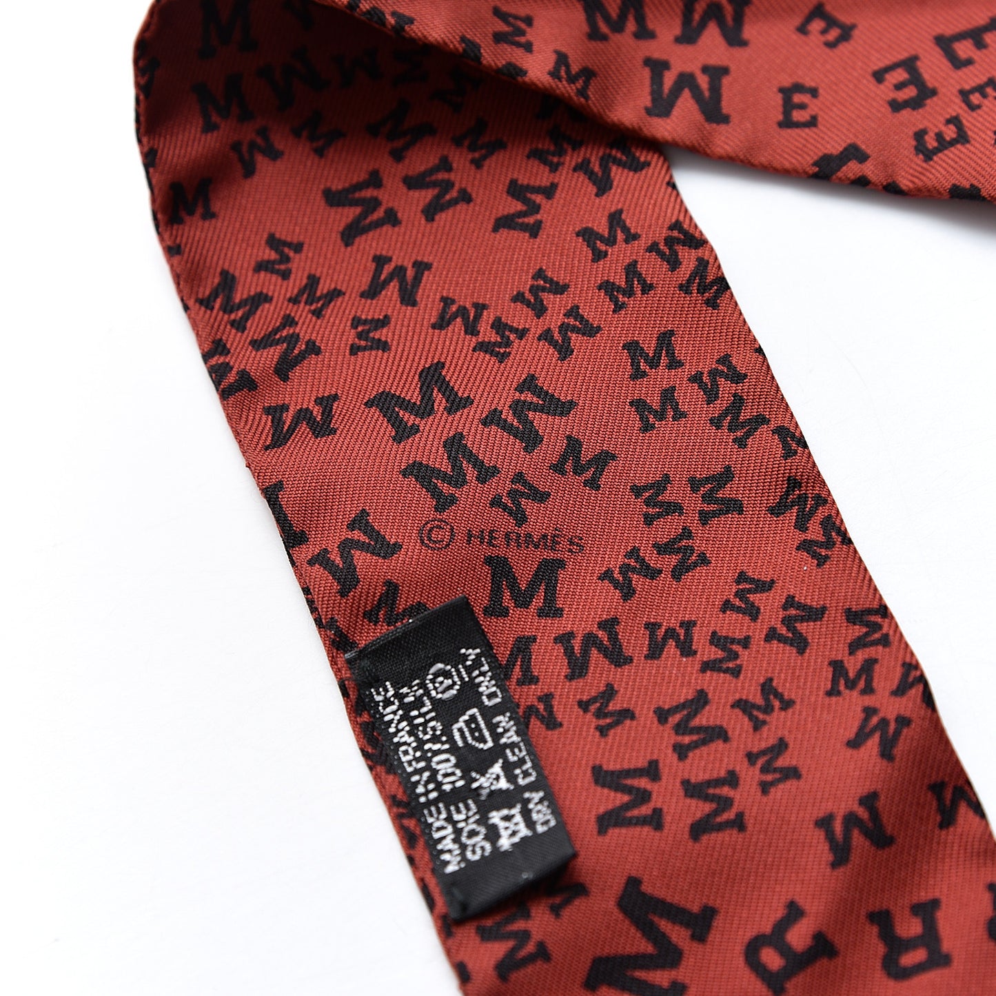 Silk Scattered Letters Twilly