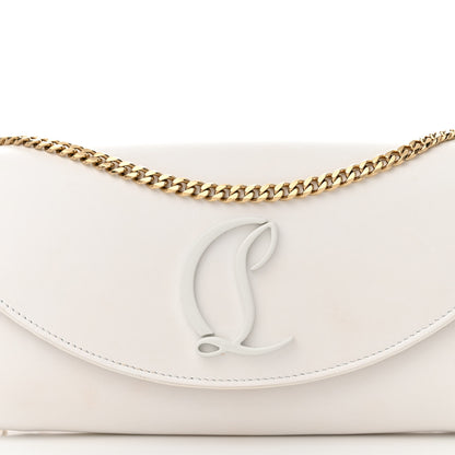 Christian Louboutin Calfskin Monochrome Loubi54 Wallet On Chain White 8 of 13