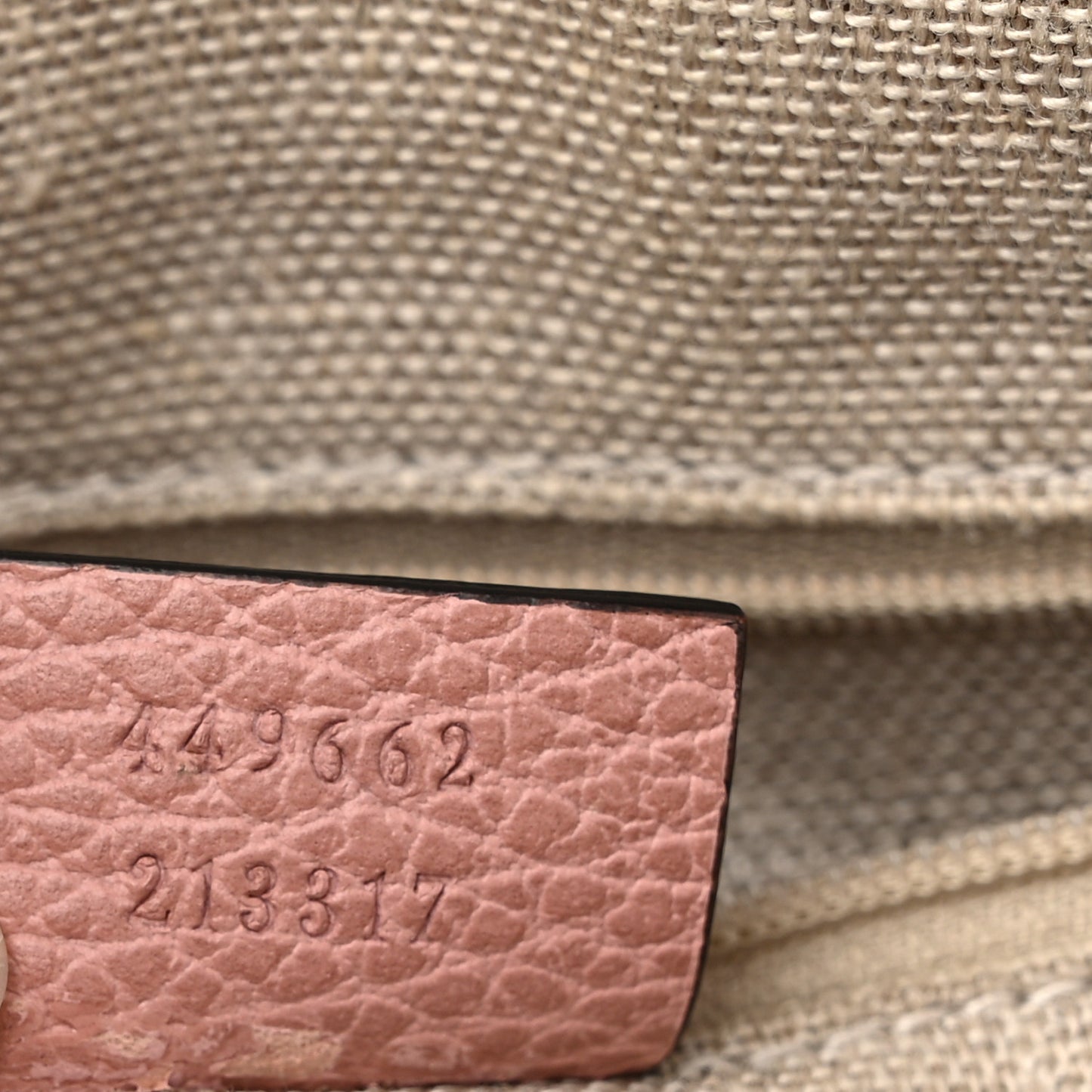Dollar Calfskin Small GG Charm Dome Bag Soft Pink